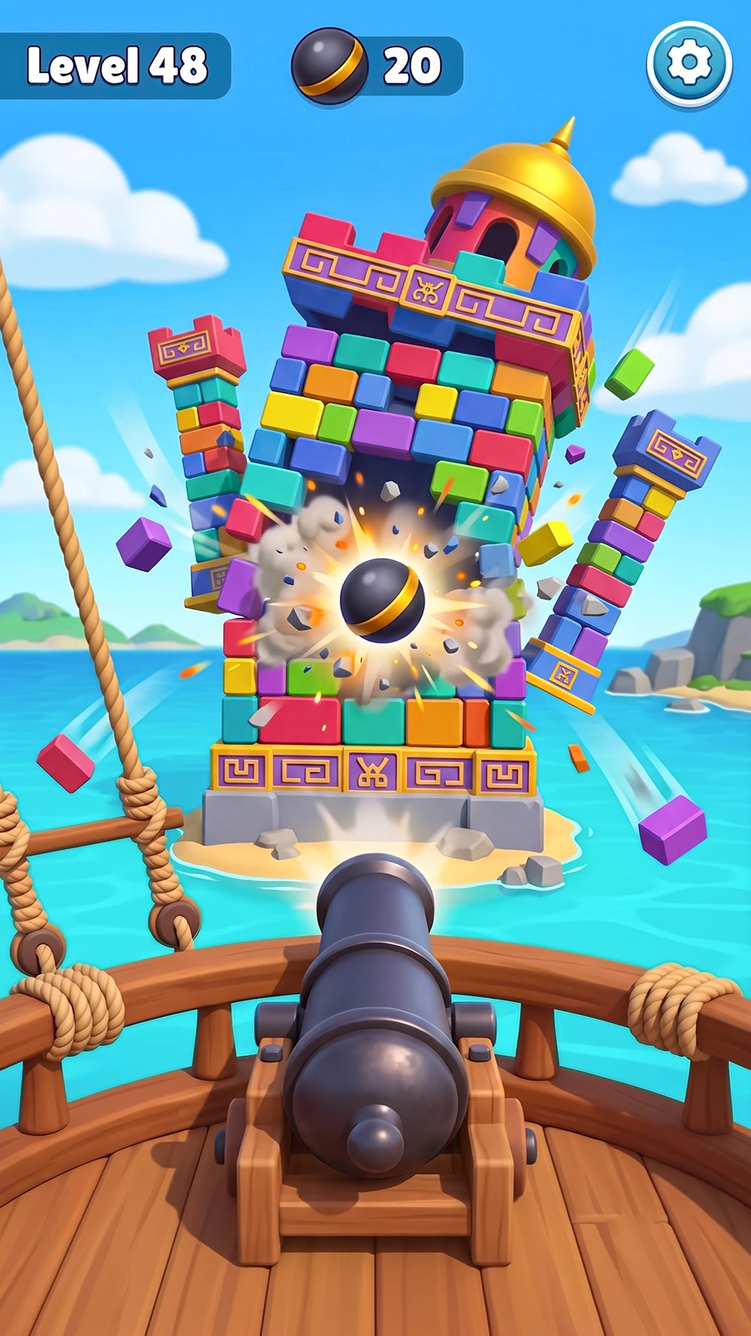 Smash Blocks: Physics Puzzle screenshot