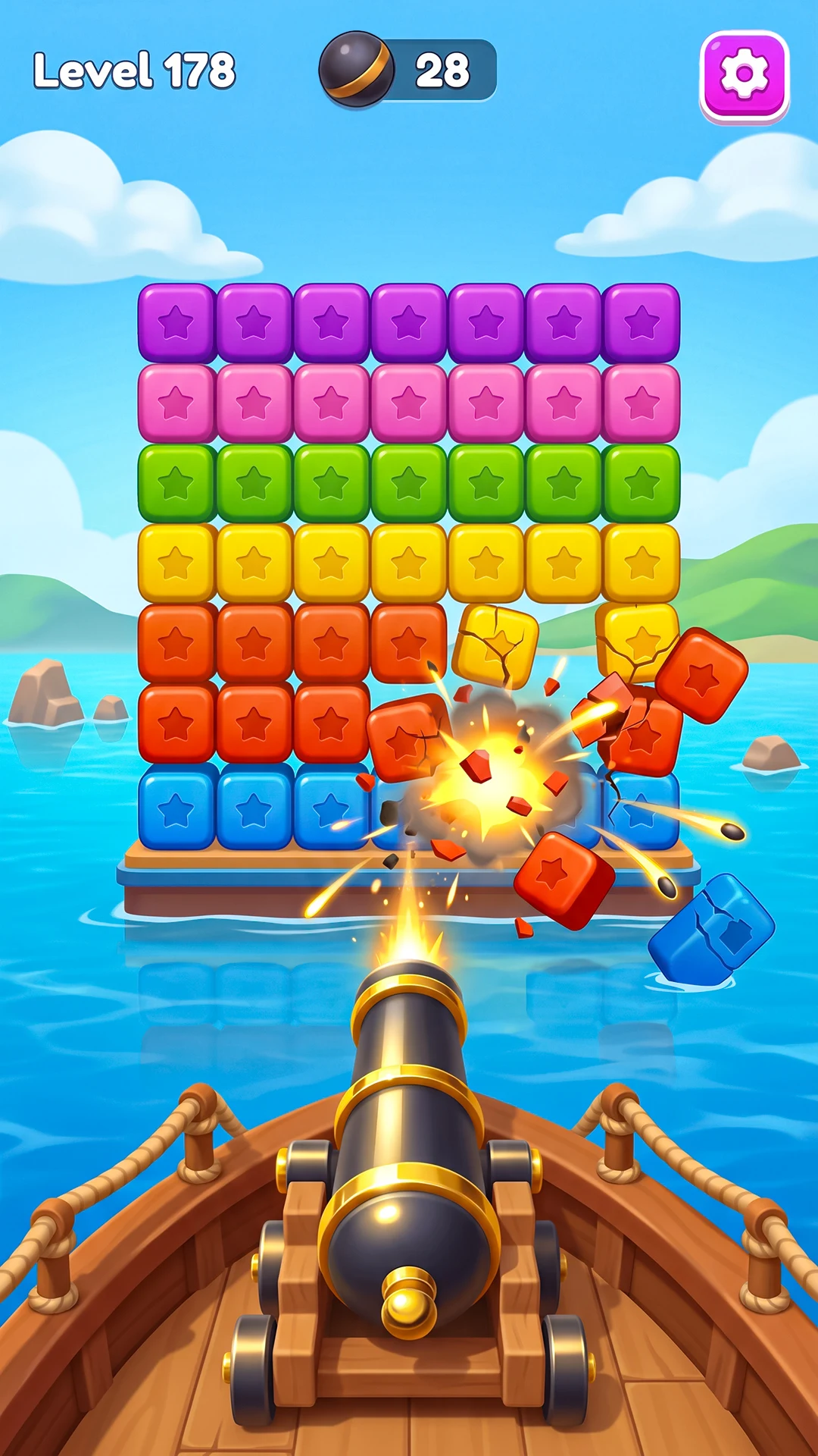 Smash Blocks: Physics Puzzle screenshot